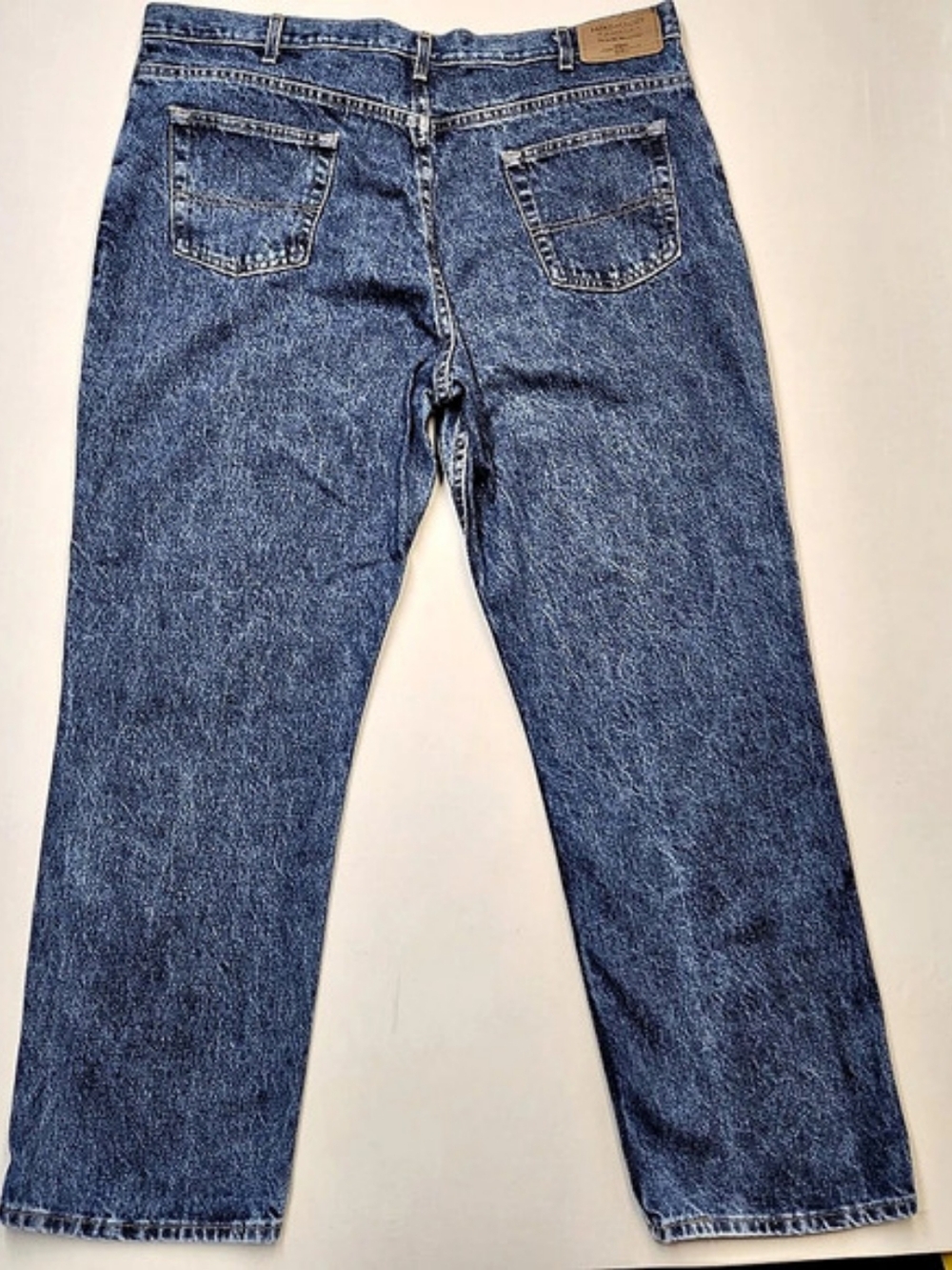 Vtg Faded Glory Jeans Mens 42x32 Made In USA 90s Acid Wash Relaxed Denim Grunge - Picture 3 of 10